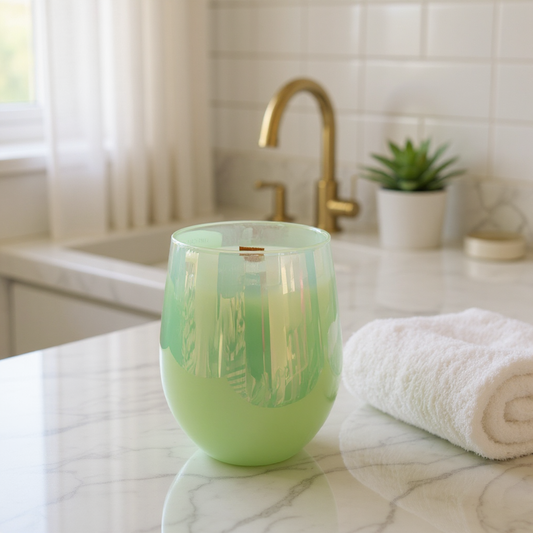 Lime Basil & Mandarin Scented Soy Candle - 450ml